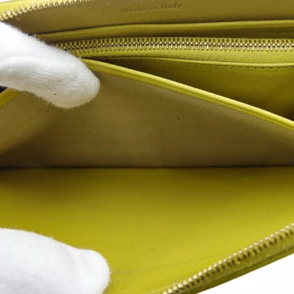 Celine long wallet bicolor leather Authentic USED - Picture 5 of 11